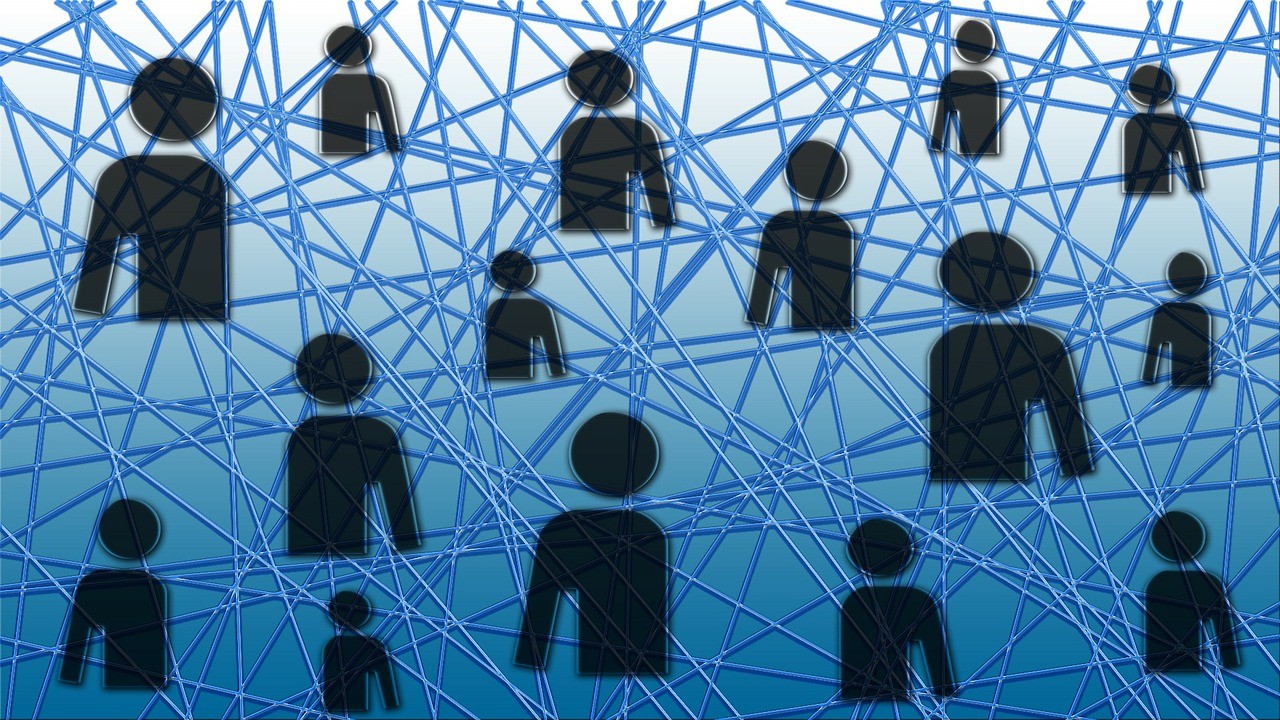 Silhouettes Network Networking Networked Digital